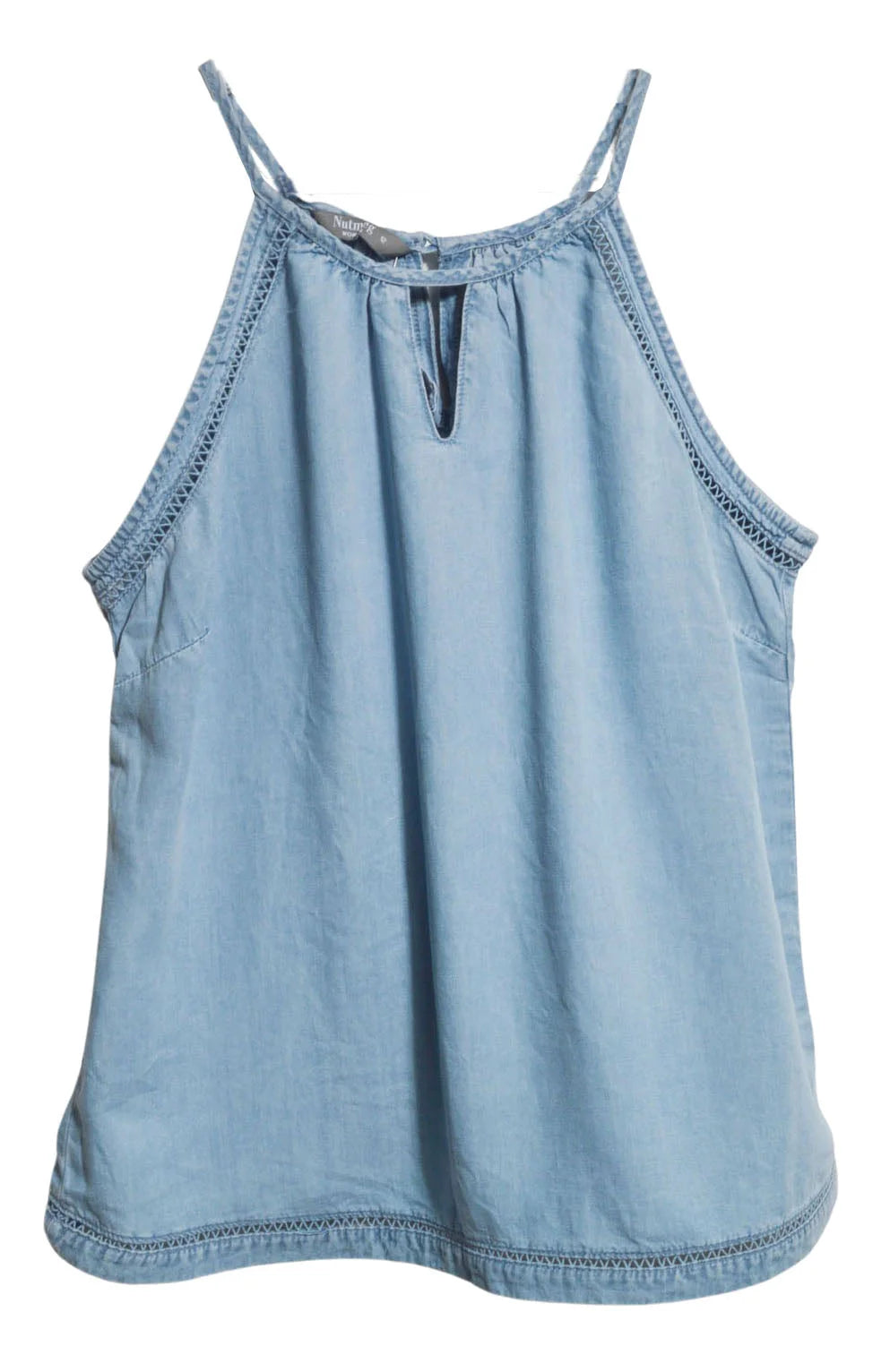 Nutmeg Chambray Swing Vest Top