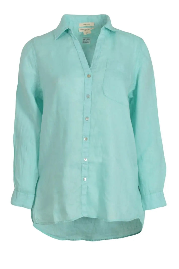 Christian Siriano Oversized Linen Shirt