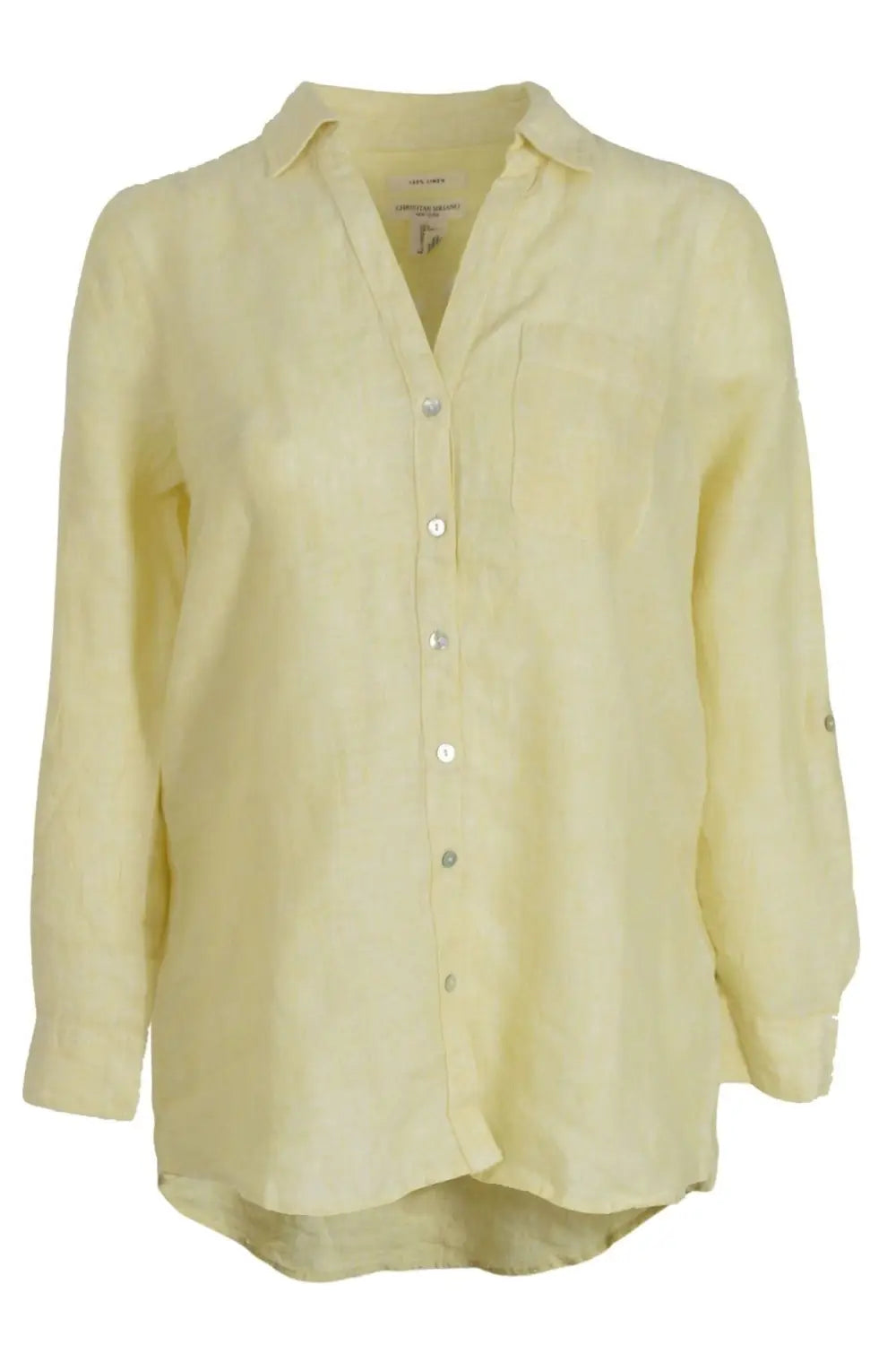 Christian Siriano Oversized Linen Shirt