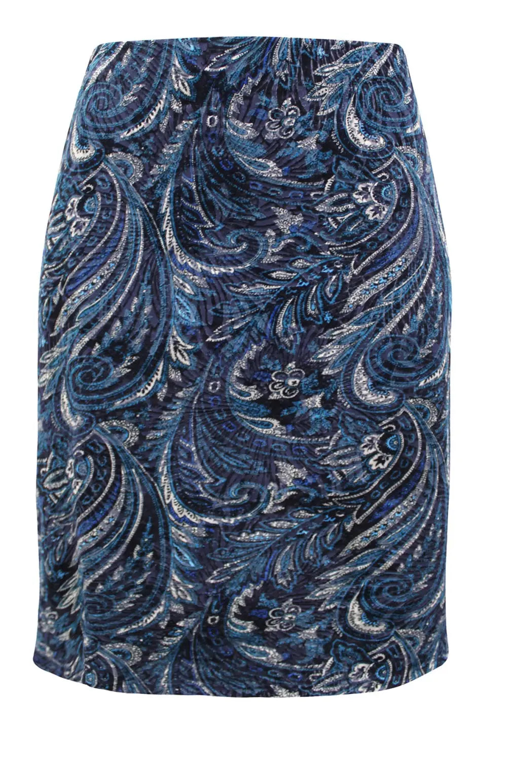 M&Co Paisley Velvet Stretch Skirt