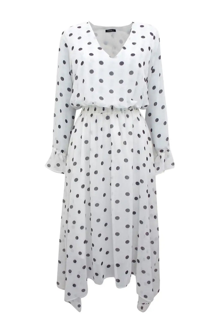 Roman Originals Polka Dot Hanky Hem Dress