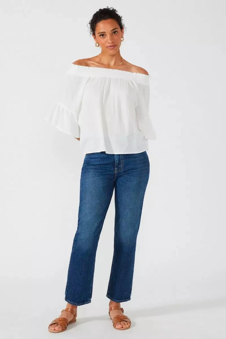 Principles Crinkle Bardot Top