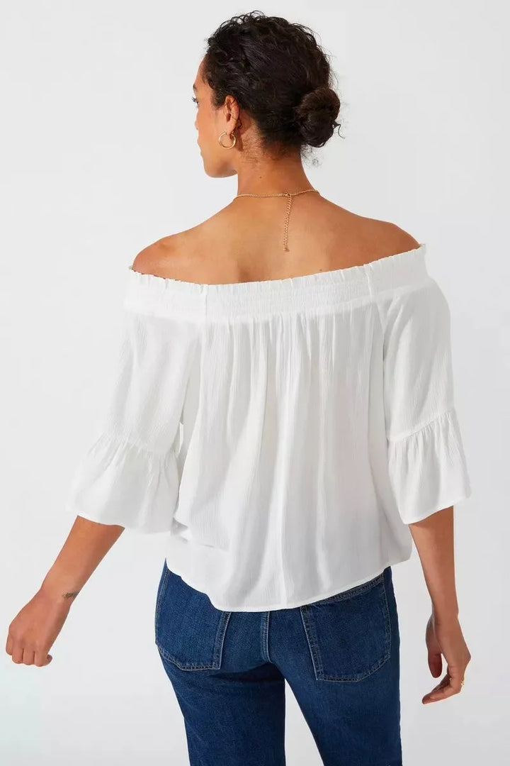 Principles Crinkle Bardot Top