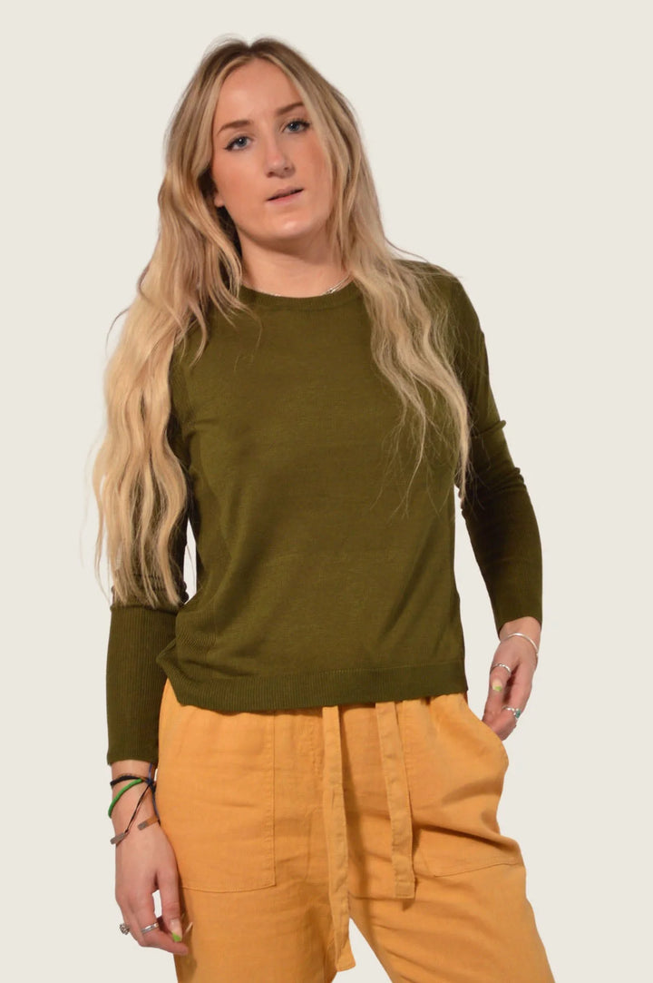 M&S Round Neck Fine Knit Jumper