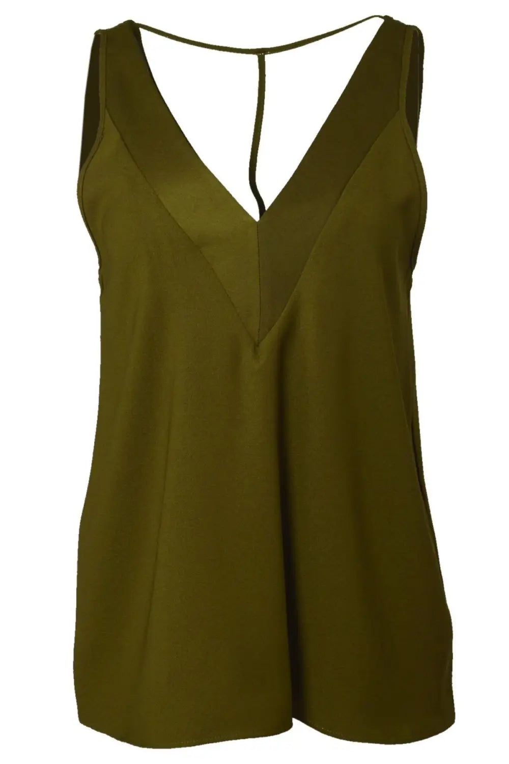 River Island Satin V Neck Swing Top