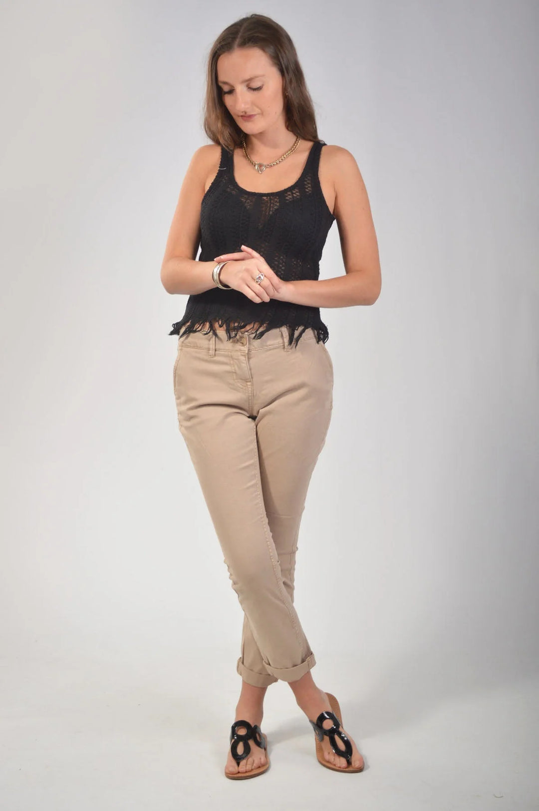 Secret Label Cropped Slim Leg Chinos