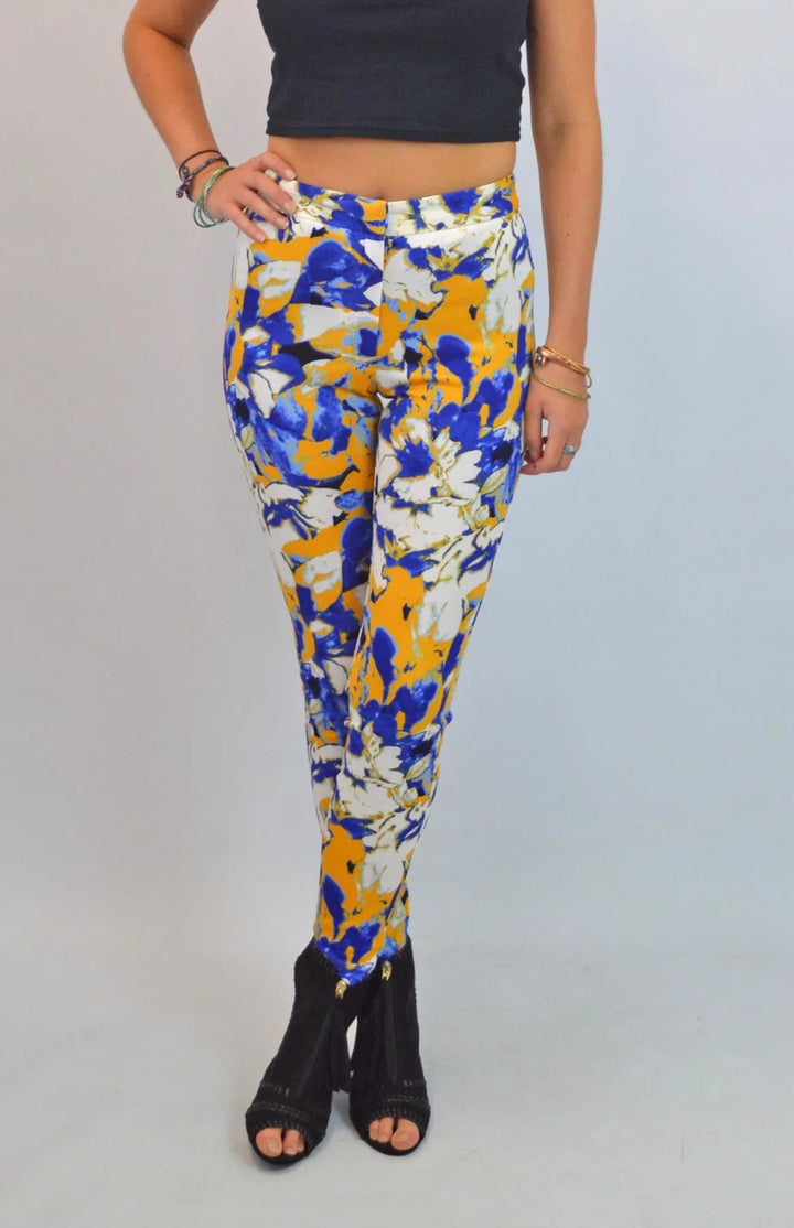 Secret Label Floral Scuba Jeggings