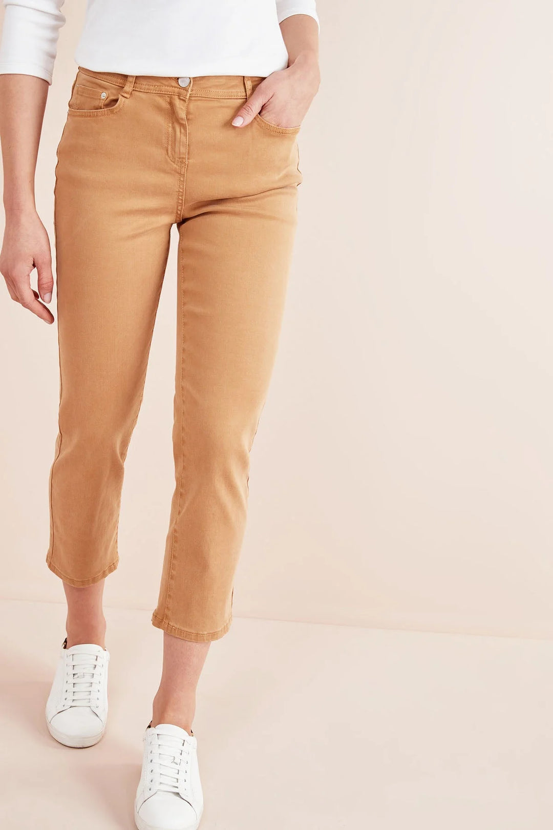 Secret Label Soft Touch Crop Jeans Tan / 6 / Reg