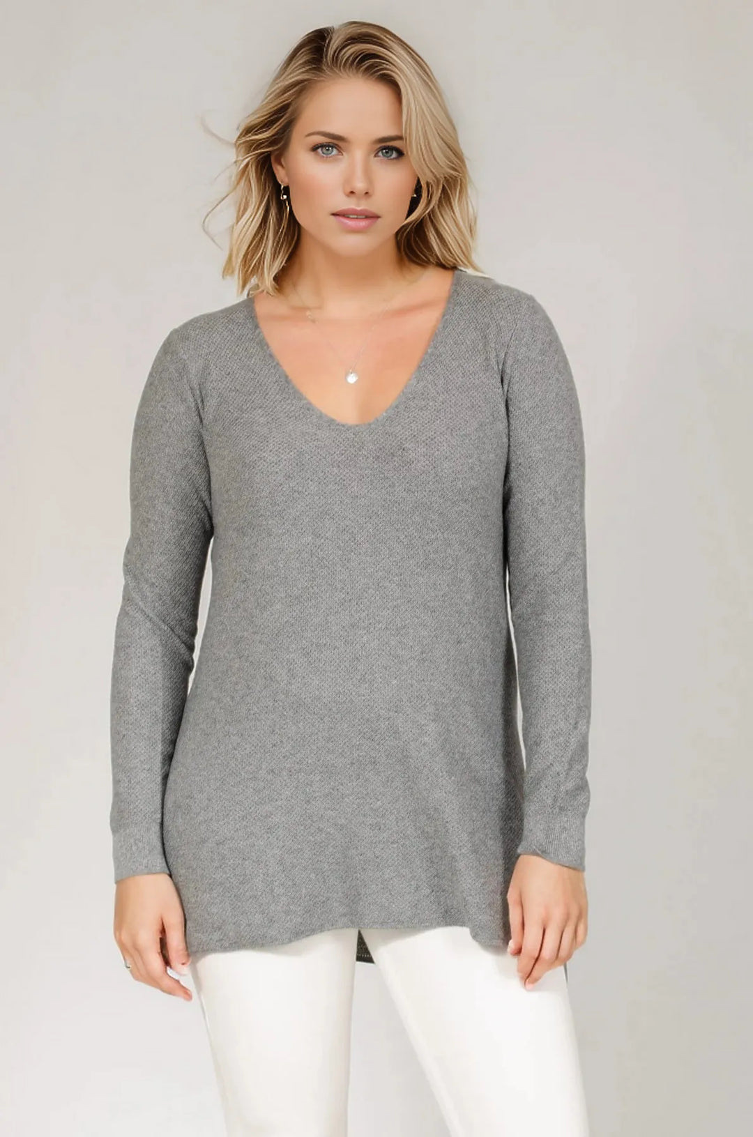 Secret Label Textured Knit V Neck Jumper XS