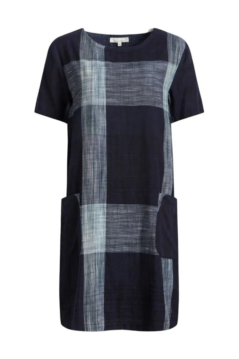 Seasalt Short Sleeve Check Tunic Dress