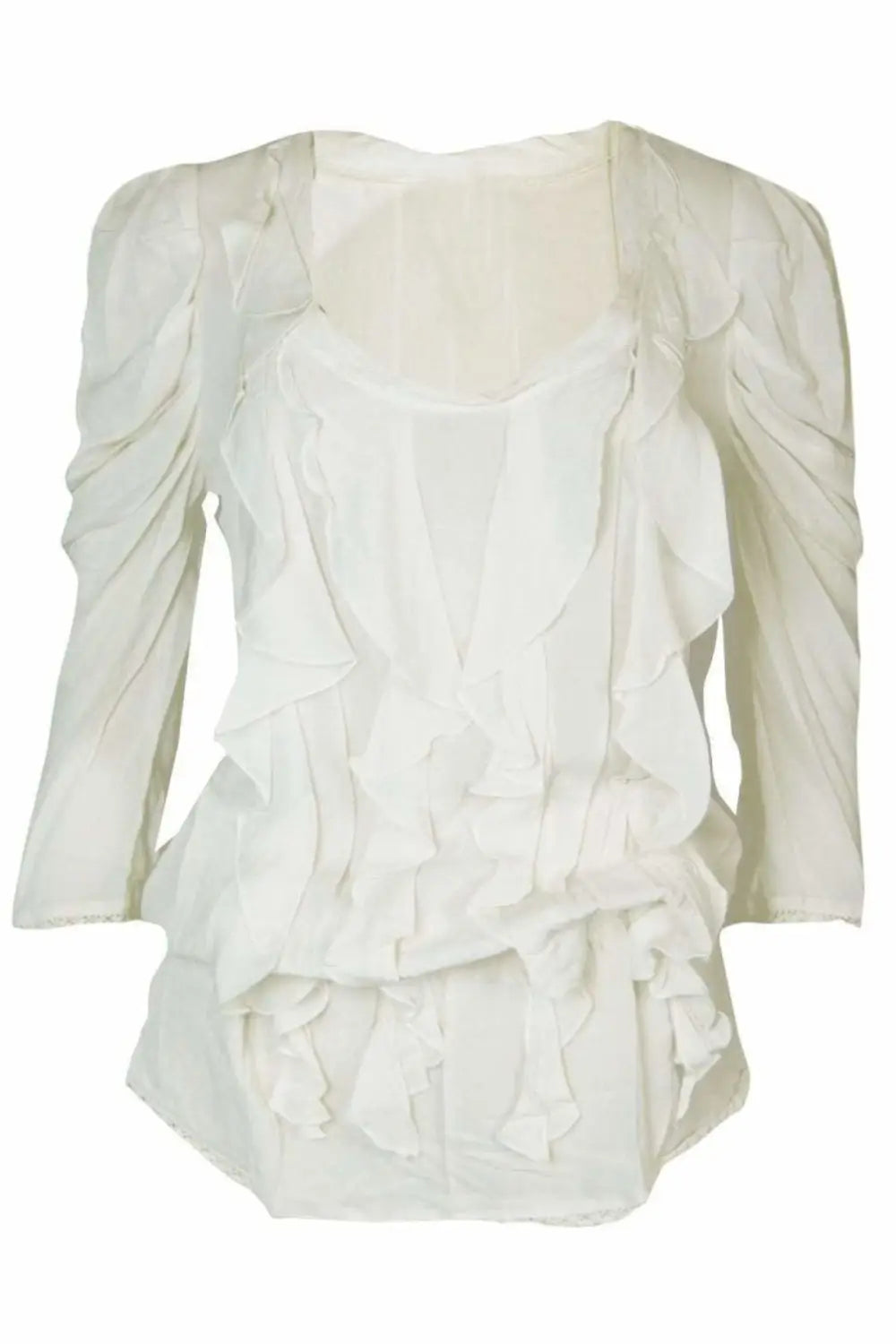 Secret Label Silky Ruffle Blouse