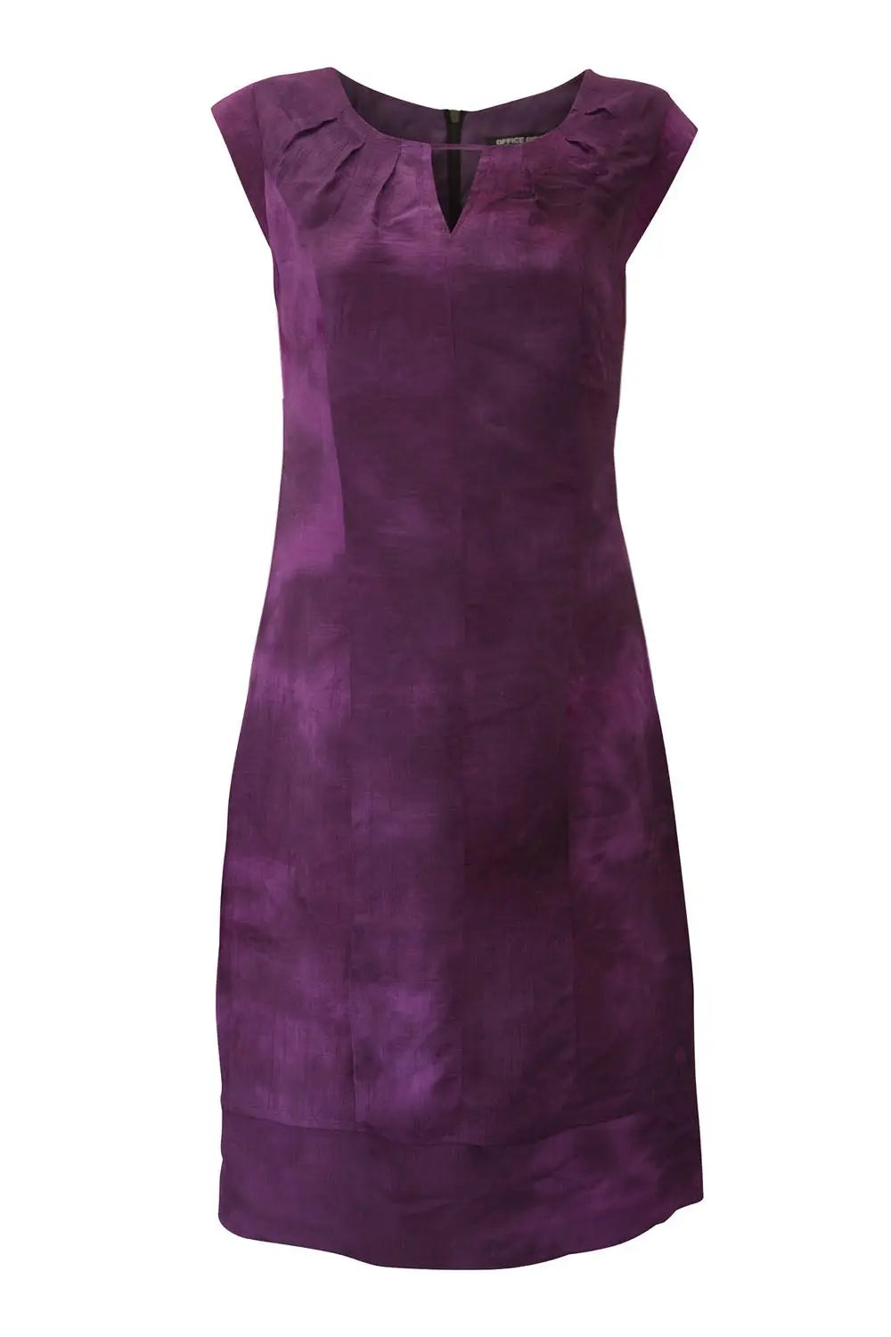 Office Sleeveless Silk Wash Dye Dress