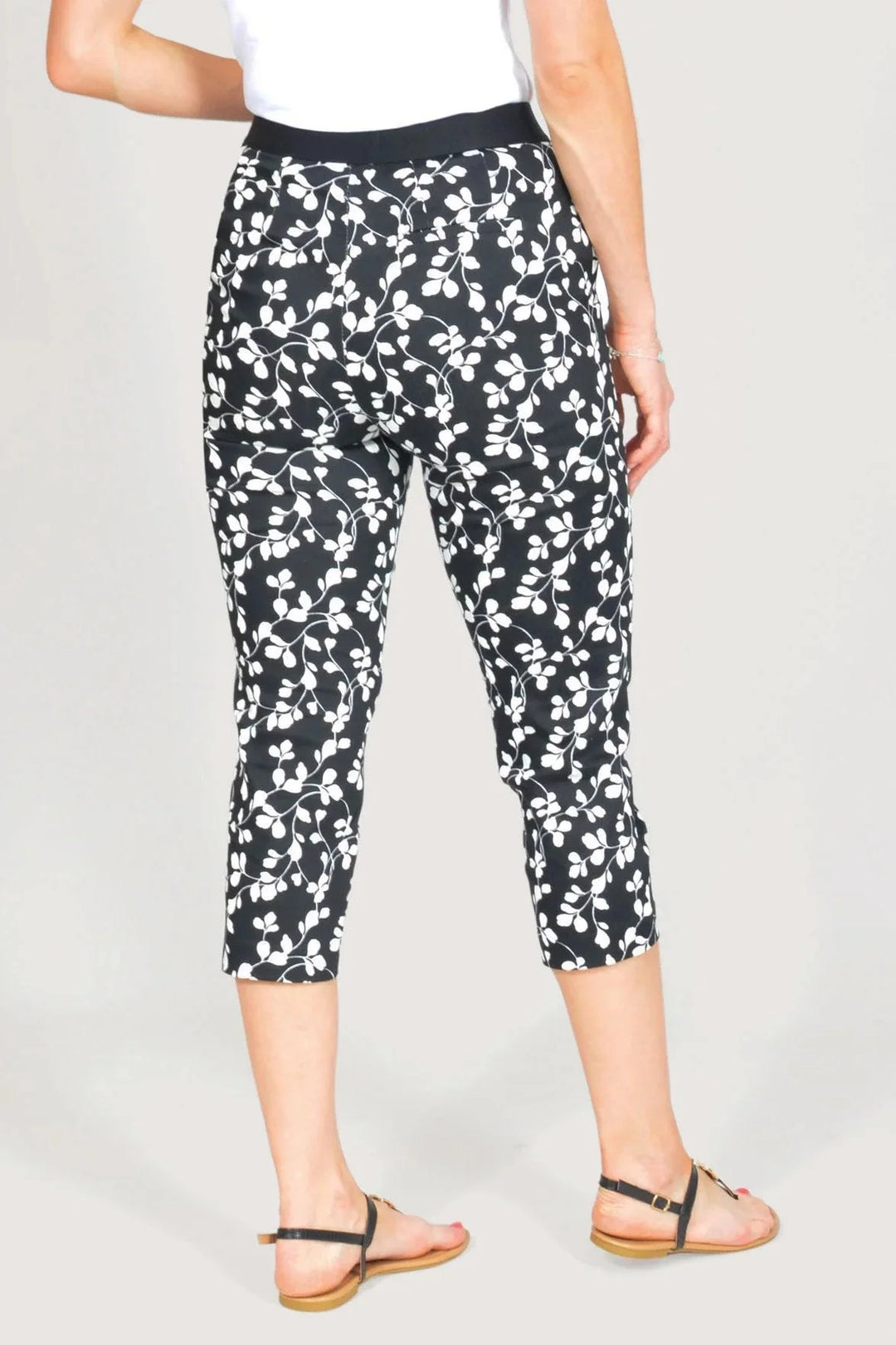 M&S Mia Slim Floral Crop Trousers