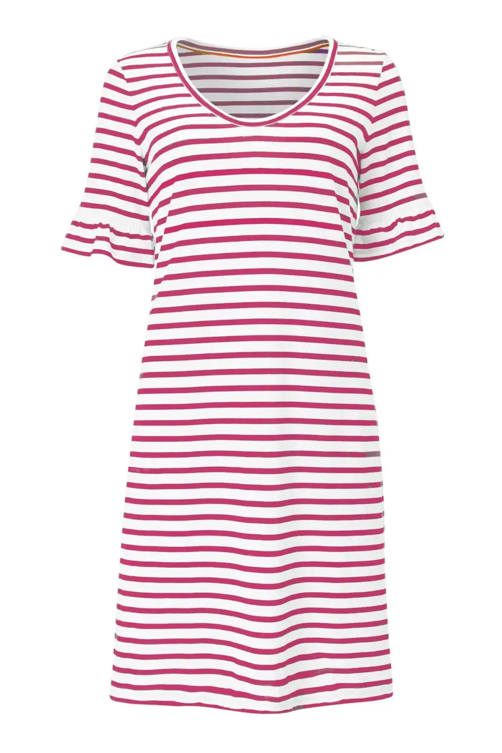 Boden Stripe Jersey V Neck Dress