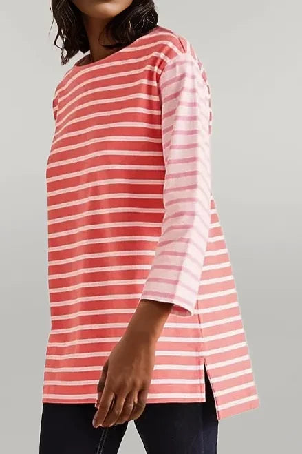 M&S Striped Cotton Longline Tunic