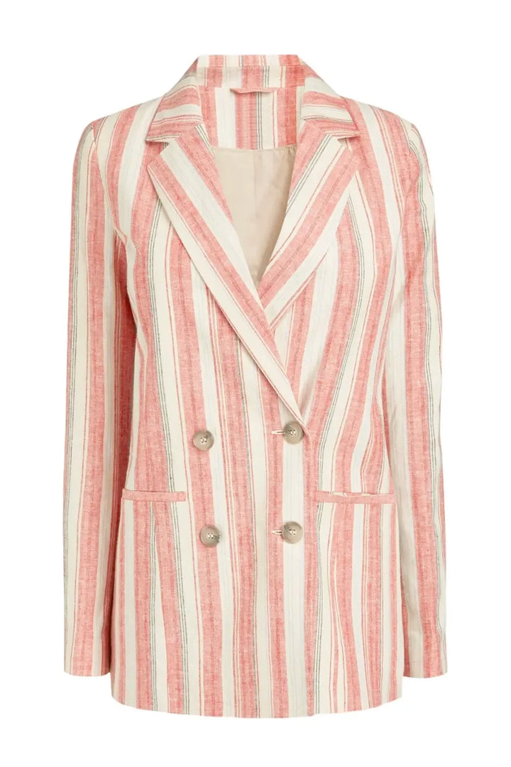 Secret Label Striped Double Breasted Blazer