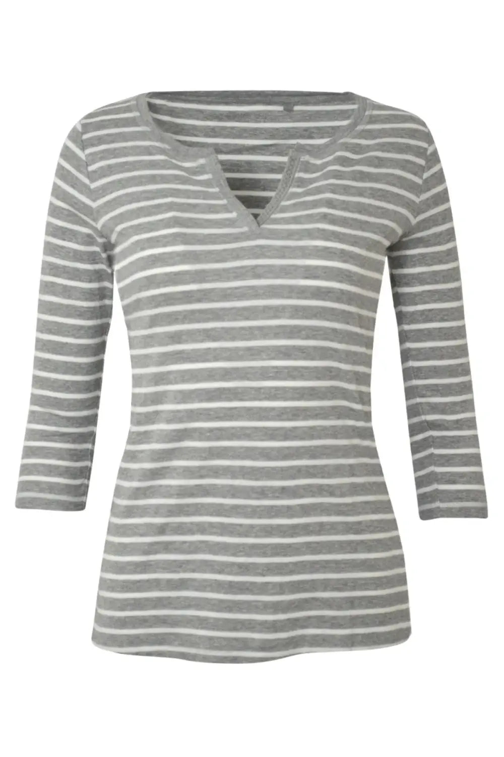 Secret Label Striped Scoop Notch Neck Top