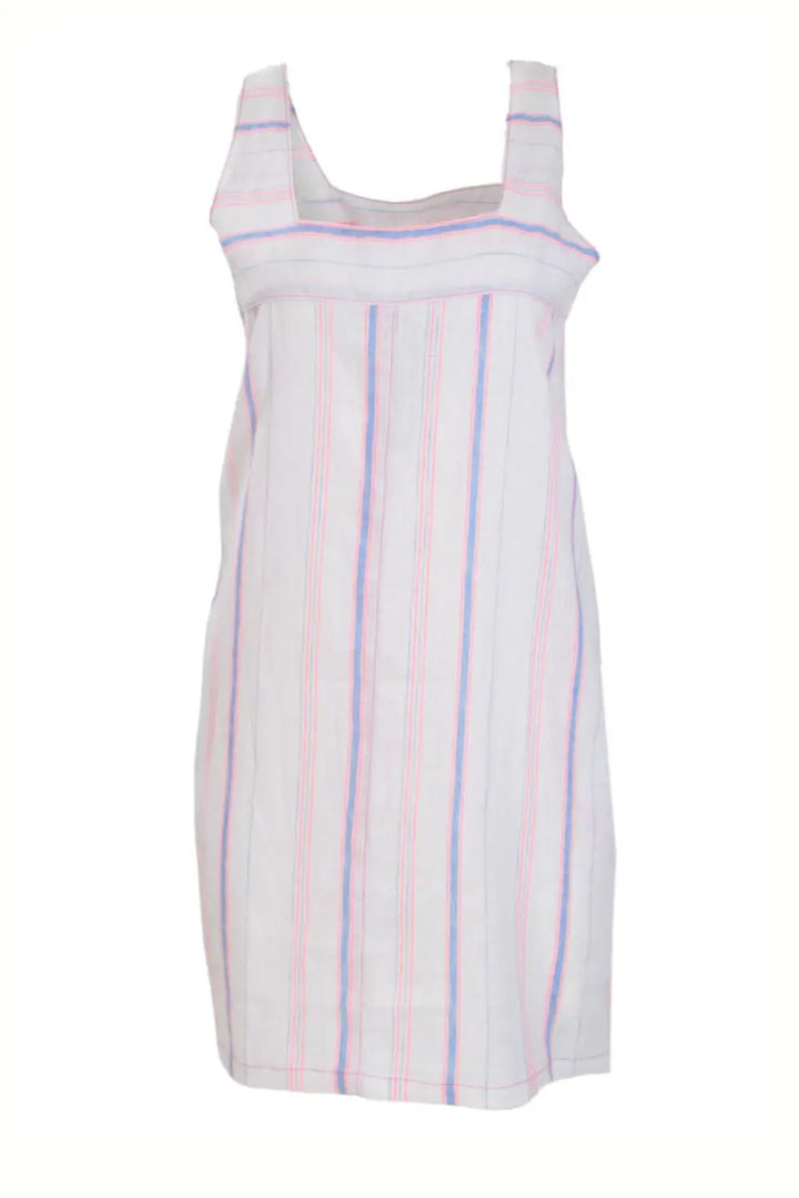 Secret Label Striped Sleeveless Linen Dress