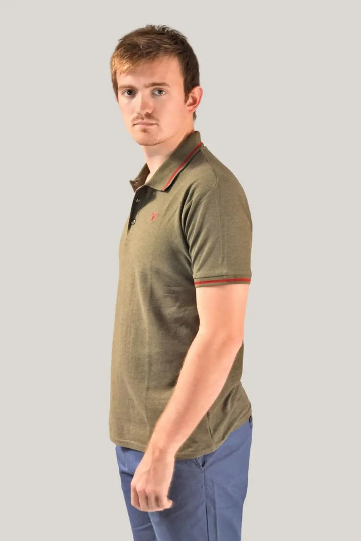 American Eagle Tipped Collar Polo Shirt