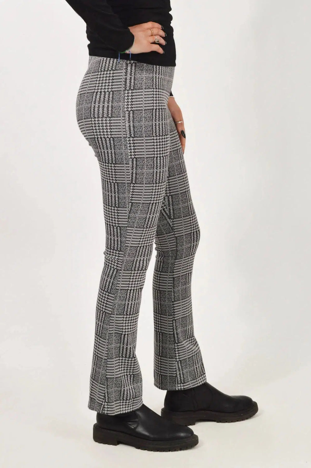 Topshop Check Stretch Trousers