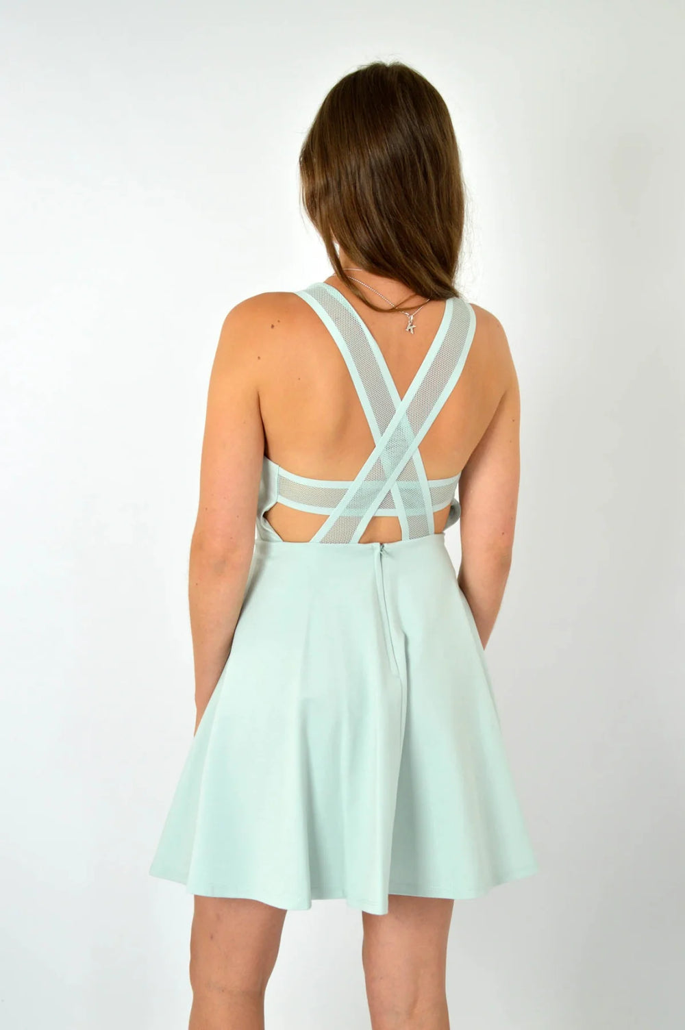 Topshop Pinafore Strappy Skater Dress