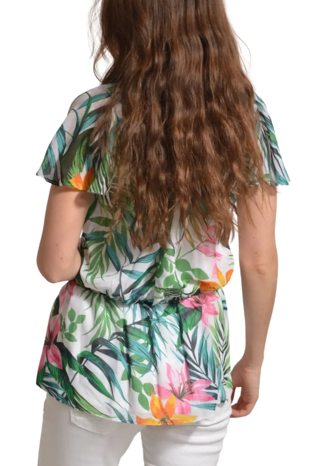 Billie & Blossom Tropical Print Blouse