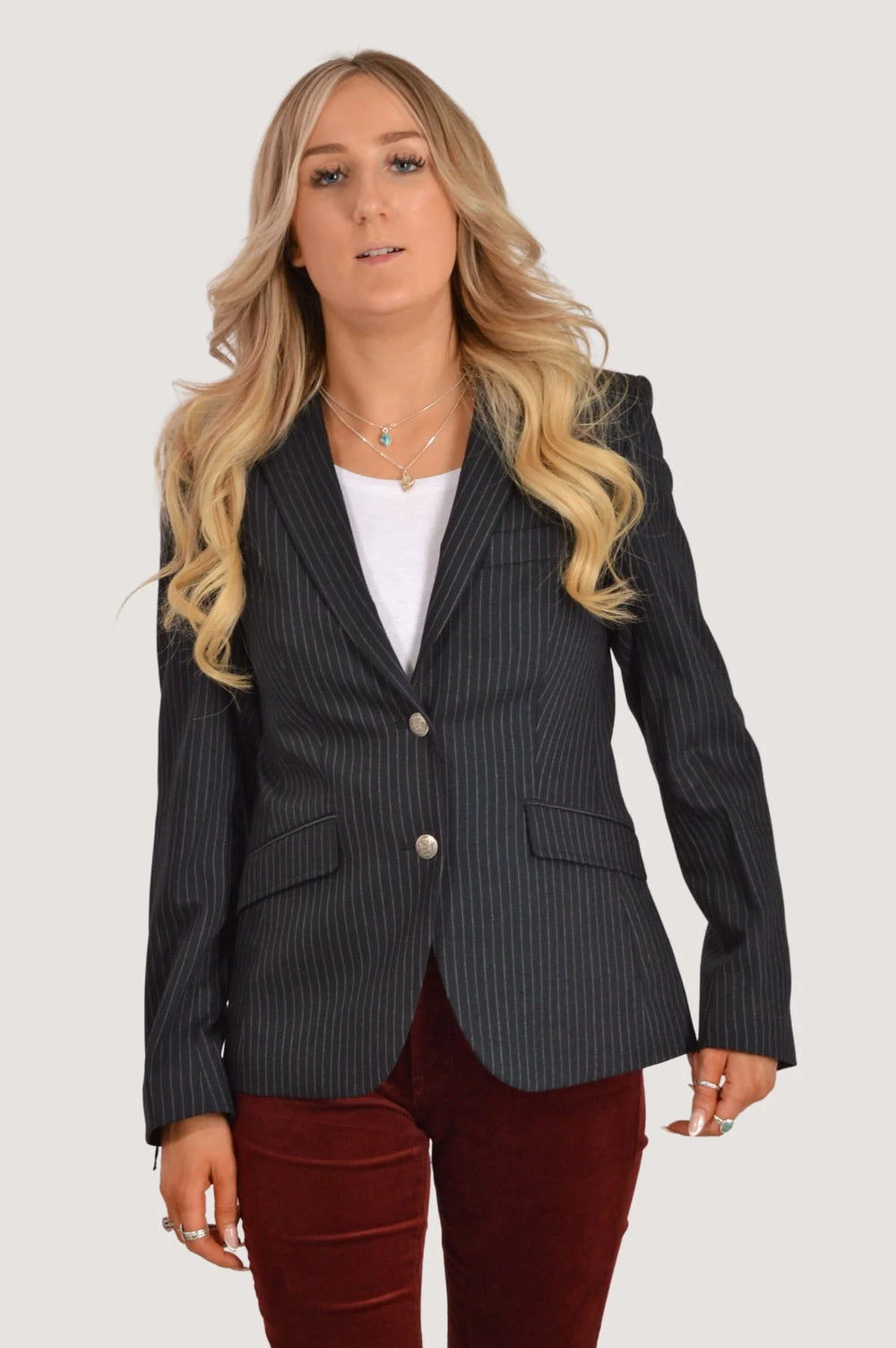 Turo Tailor Pinstripe Blazer Jacket