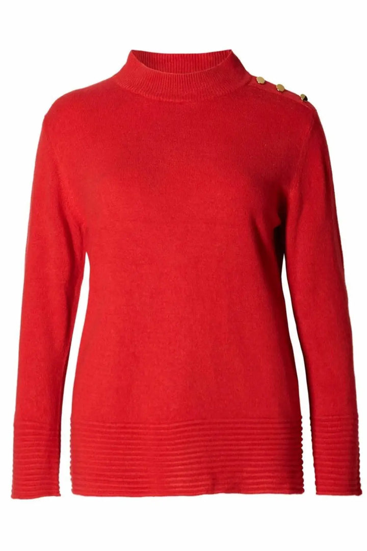 M&S Per Una Turtle Neck Jumper Button Shoulder