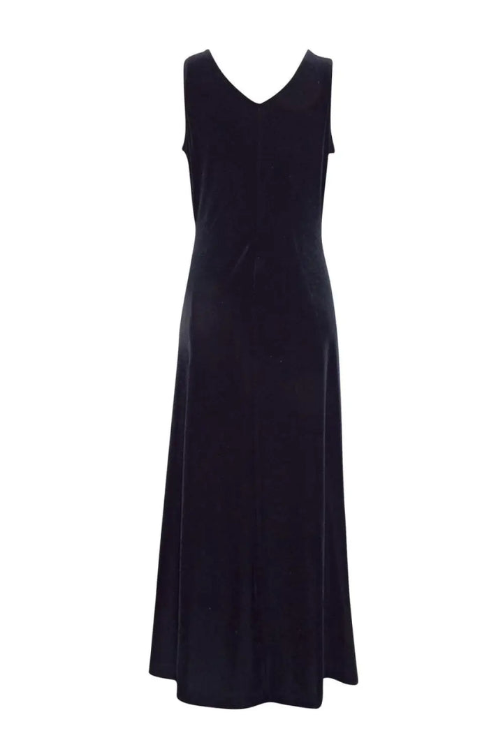 Karida Twist V Neck Velvet Dress