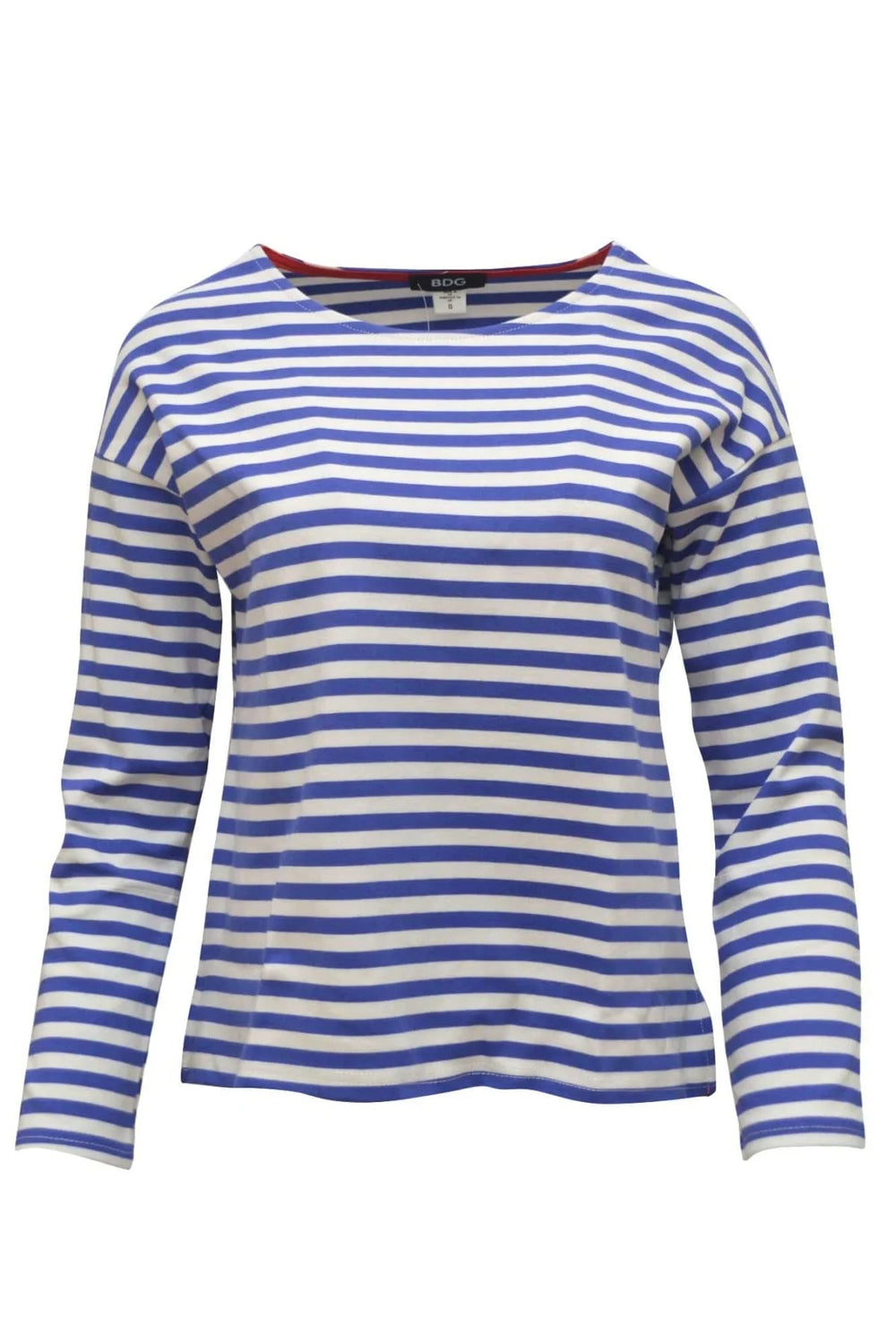 Urban Outfitters Breton Striped Sweatshirt Top Blue/White /