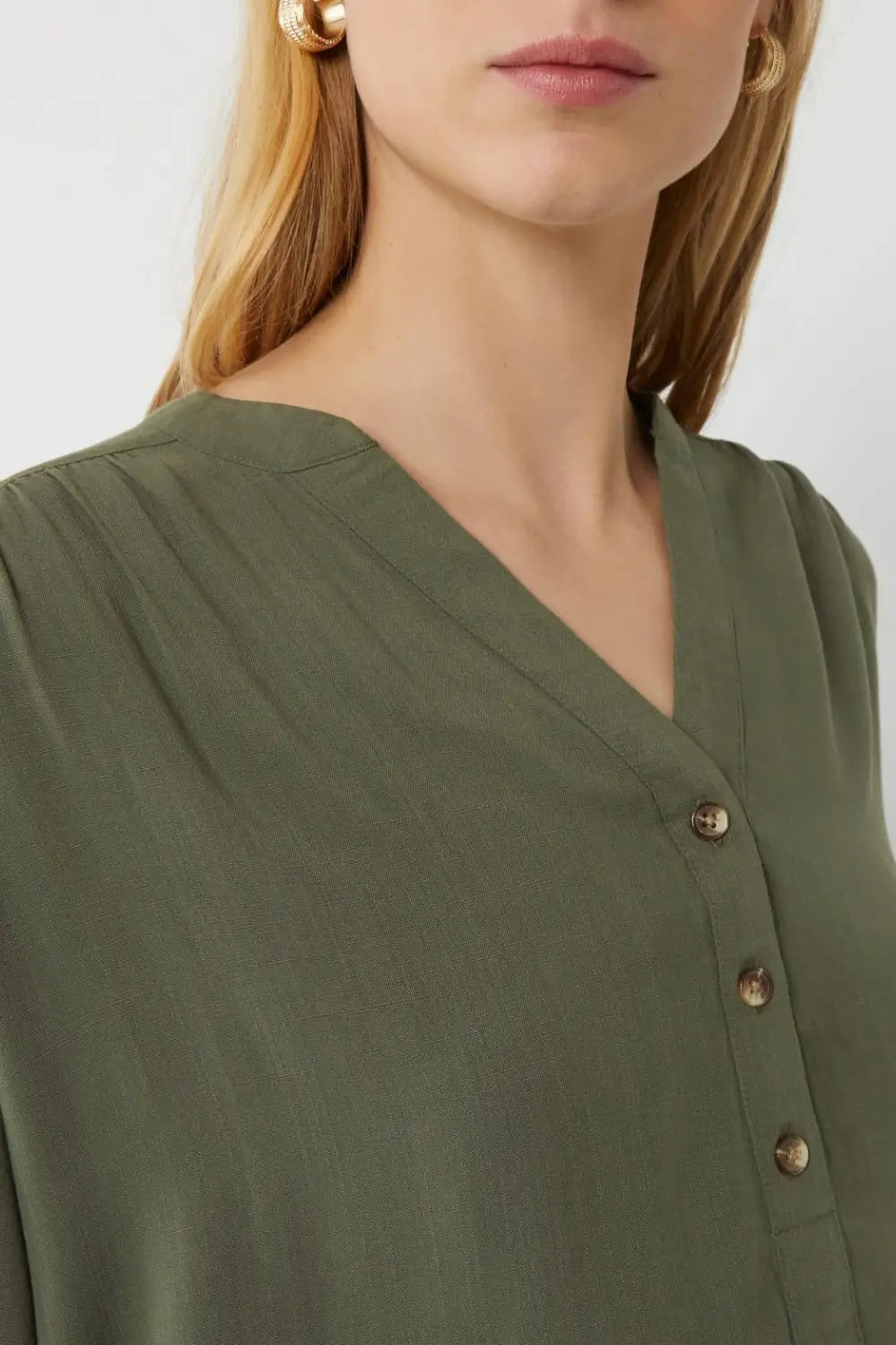 Warehouse V Neck Blouse