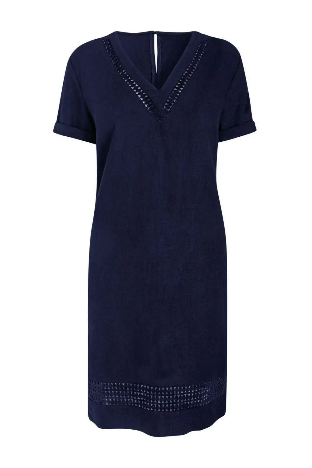 Secret Label V Neck Linen Tunic Dress