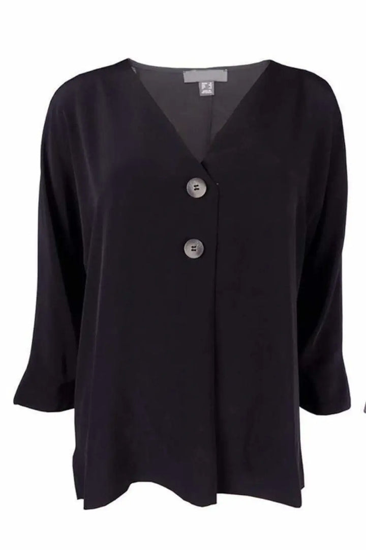 Secret Label V Neck Pleat Front Tunic Top