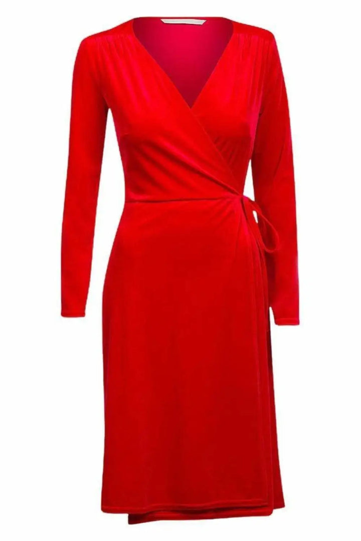 Secret Label Velour Wrap Dress