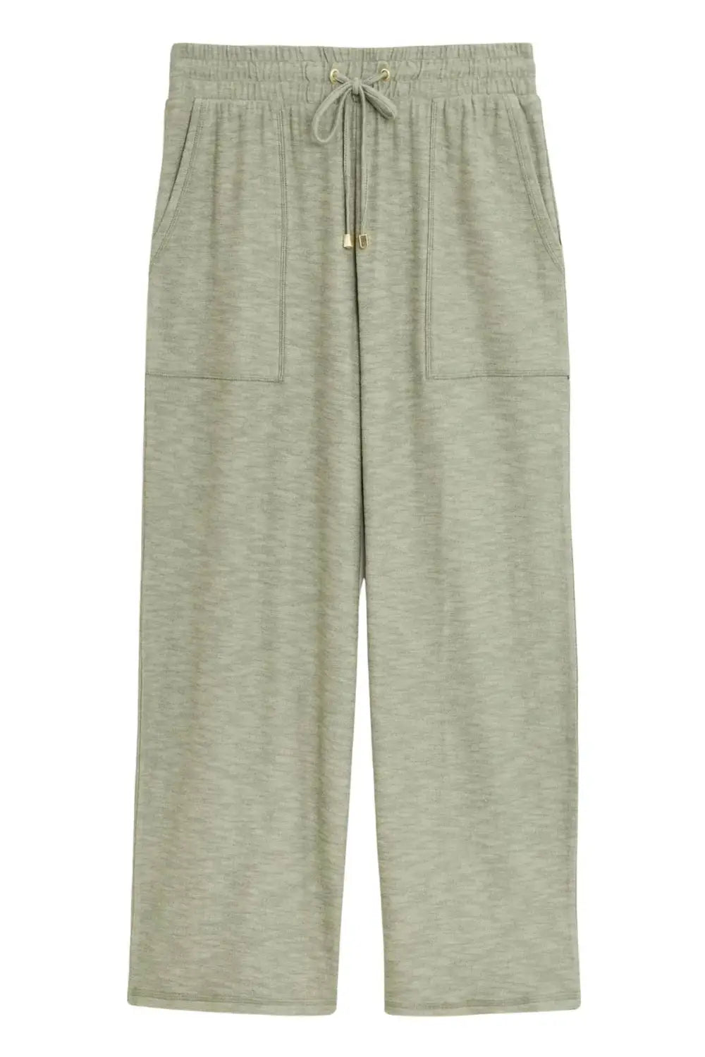 M&S Wide Leg Cropped Jersey Pants