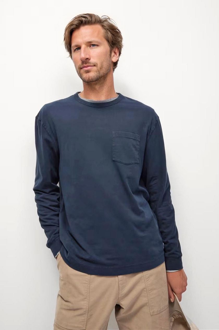 Mens Pocket Long Sleeve T-Shirt